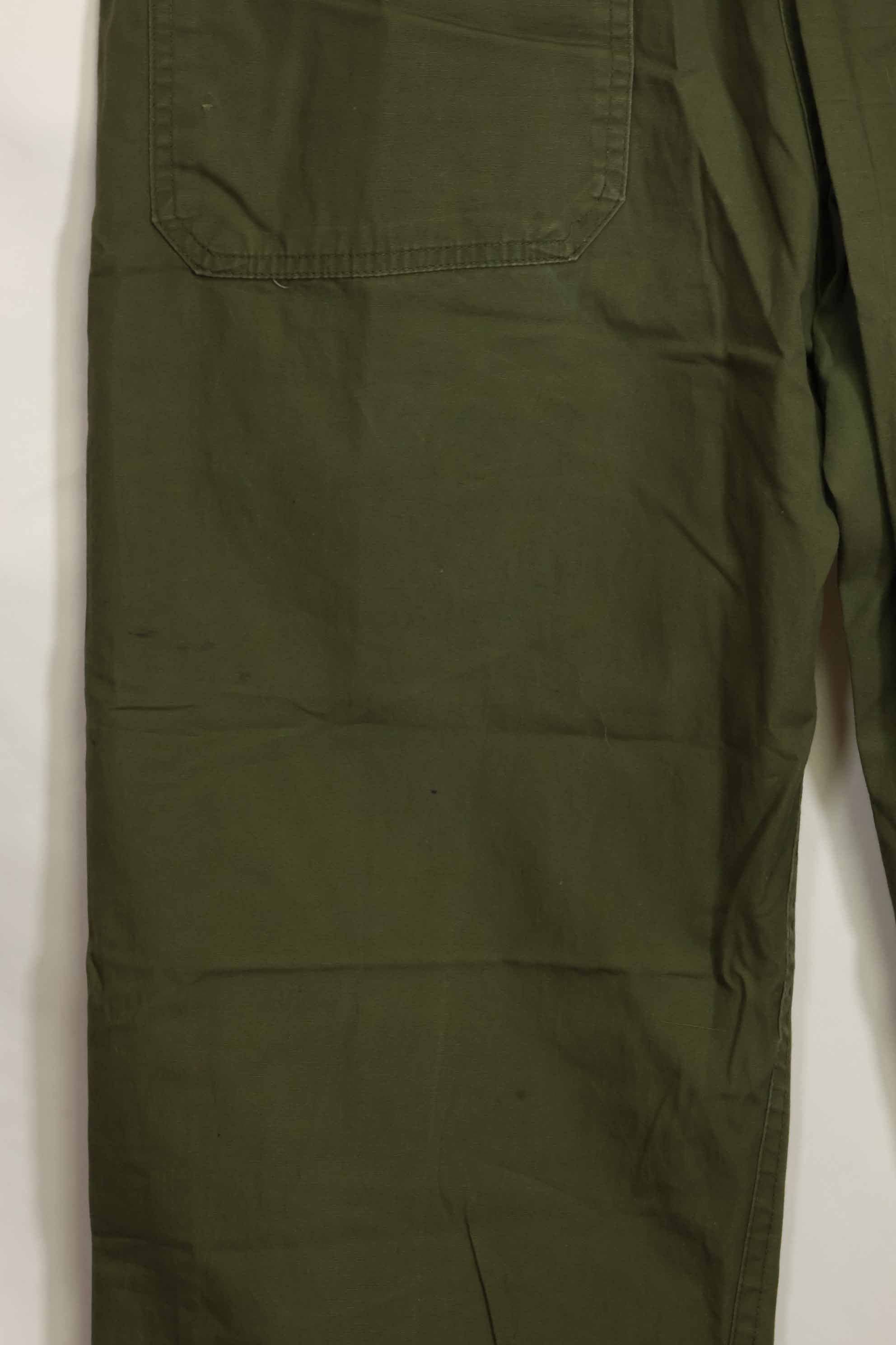 1960年代　個人調達　ポップリン製　OG-107 ベイカーパンツ　薄手パンツ　中古品