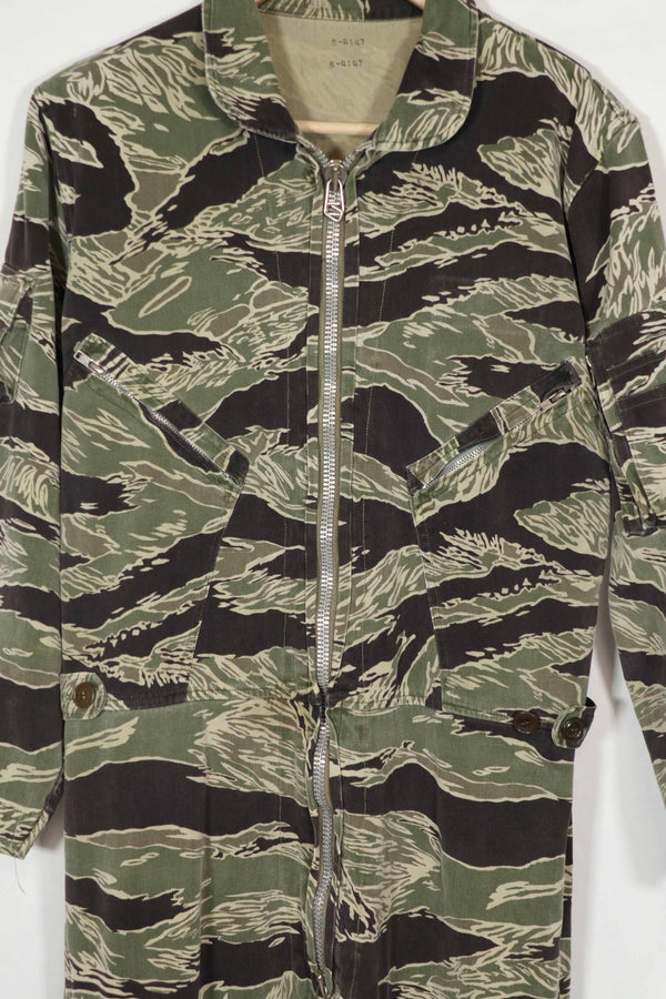 実物　沖縄タイガー　タイガーストライプ　フライトスーツ　中古品　YKKジッパー