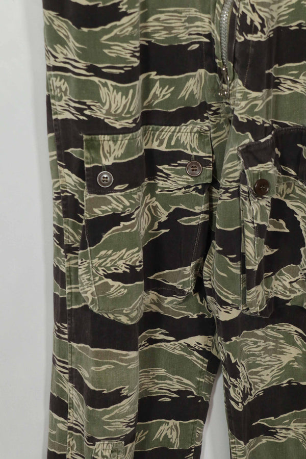 実物　沖縄タイガー　タイガーストライプ　フライトスーツ　中古品　YKKジッパー