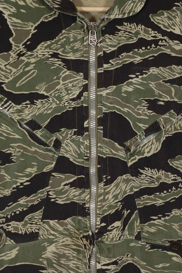 実物　沖縄タイガー　タイガーストライプ　フライトスーツ　中古品　YKKジッパー