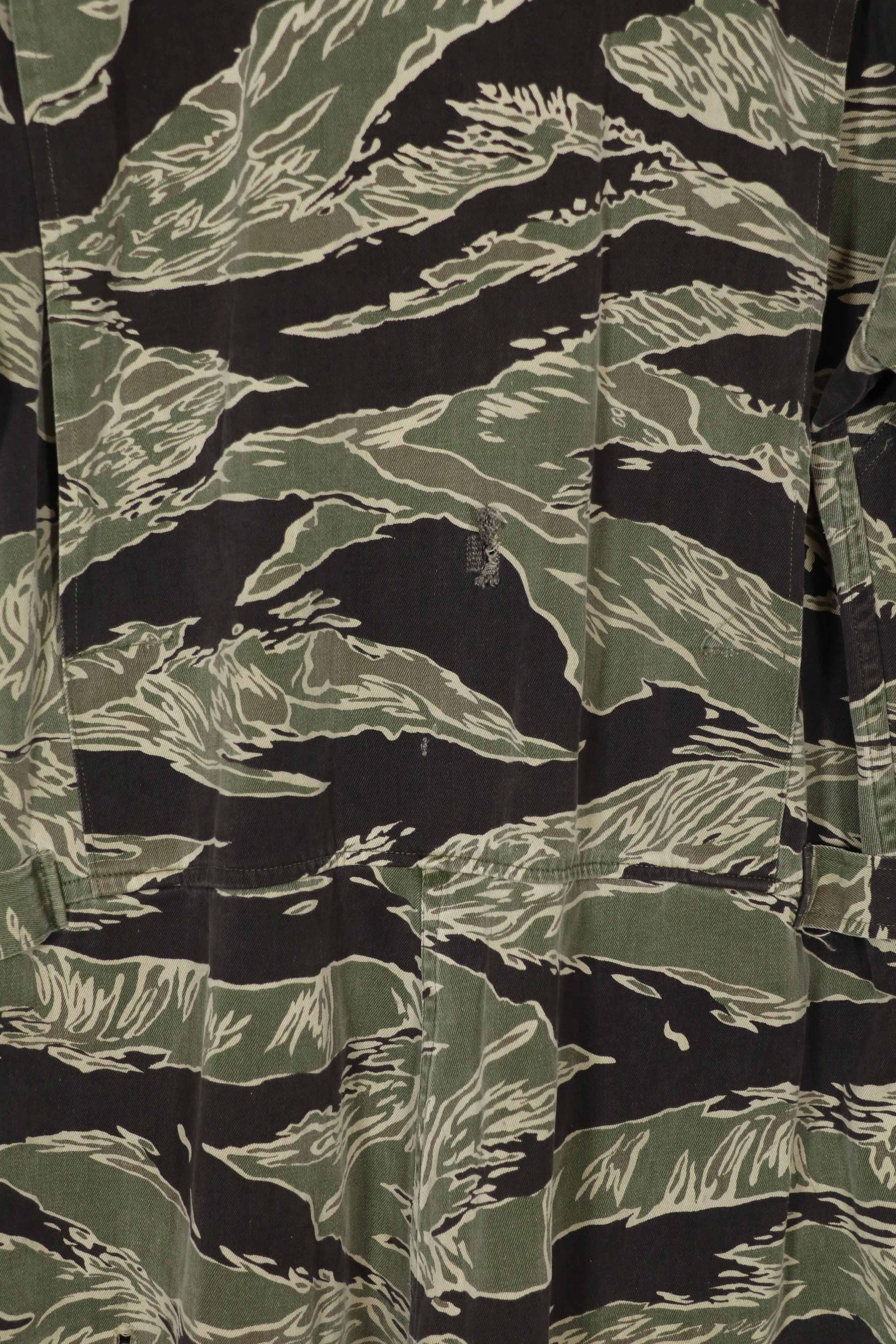 実物　沖縄タイガー　タイガーストライプ　フライトスーツ　中古品　YKKジッパー