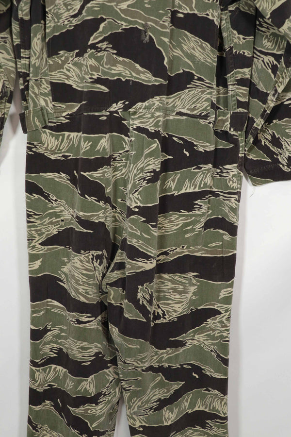 実物　沖縄タイガー　タイガーストライプ　フライトスーツ　中古品　YKKジッパー