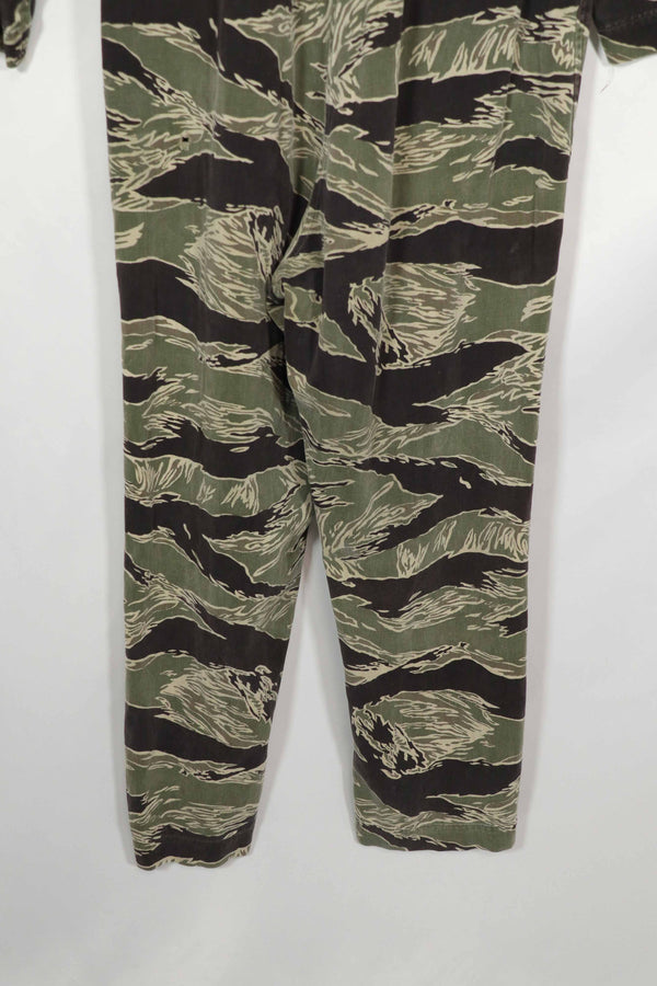 実物　沖縄タイガー　タイガーストライプ　フライトスーツ　中古品　YKKジッパー