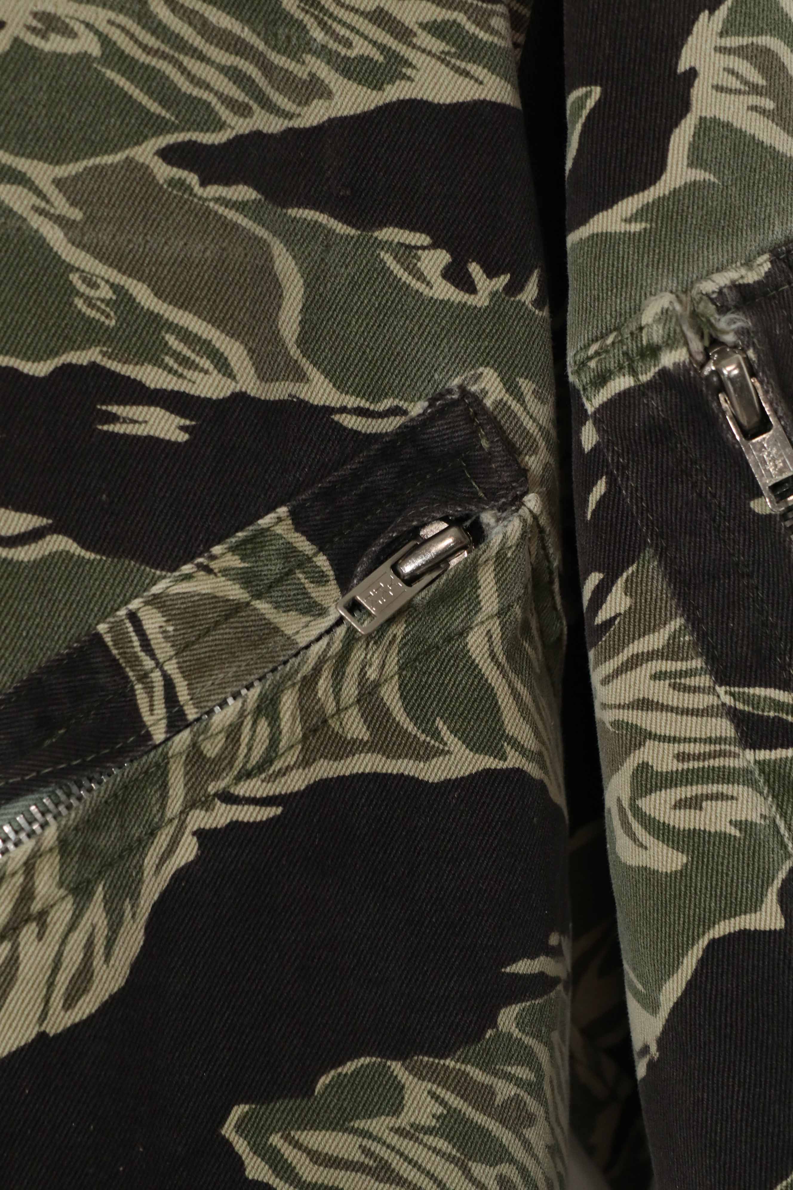 実物　沖縄タイガー　タイガーストライプ　フライトスーツ　中古品　YKKジッパー