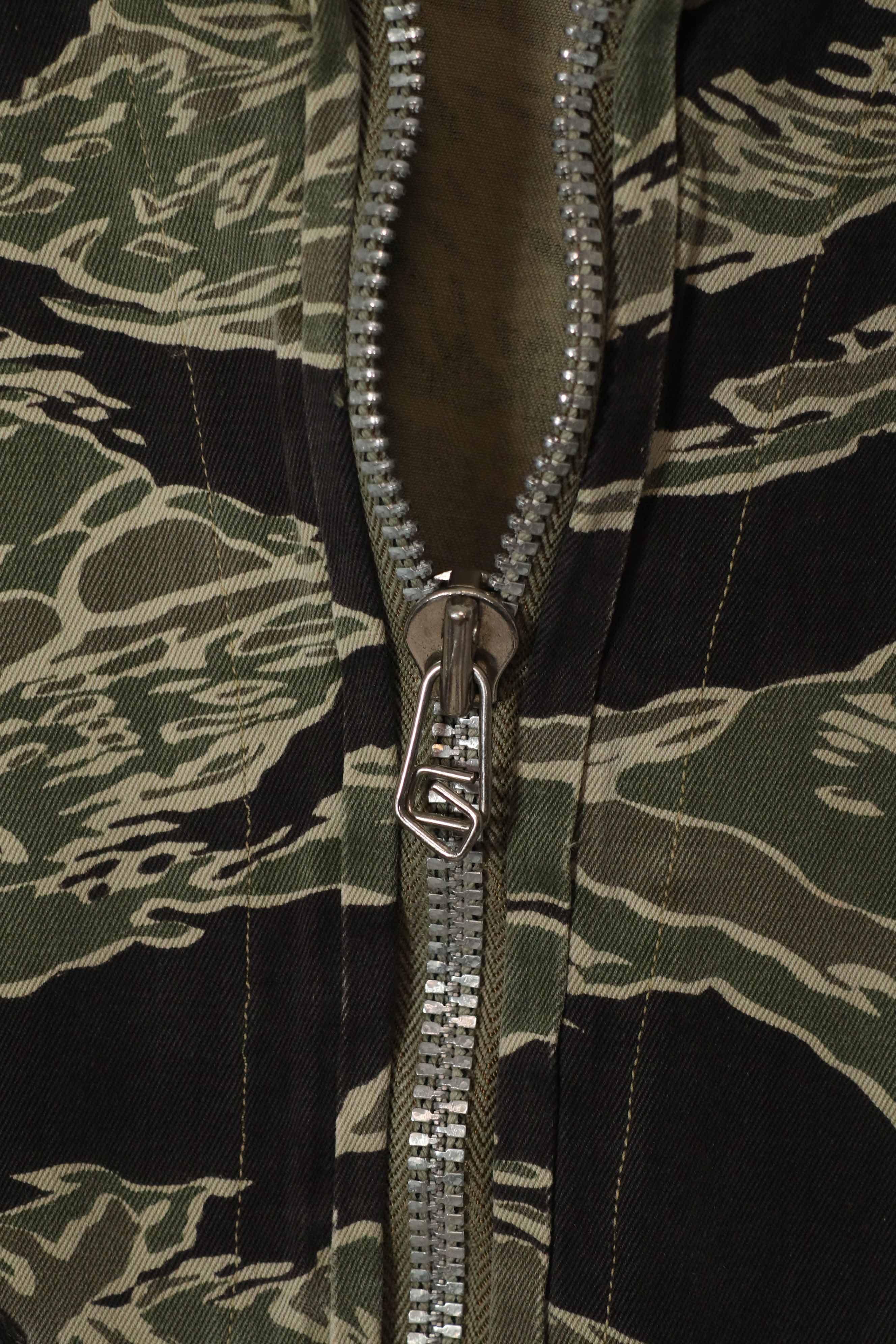 実物　沖縄タイガー　タイガーストライプ　フライトスーツ　中古品　YKKジッパー