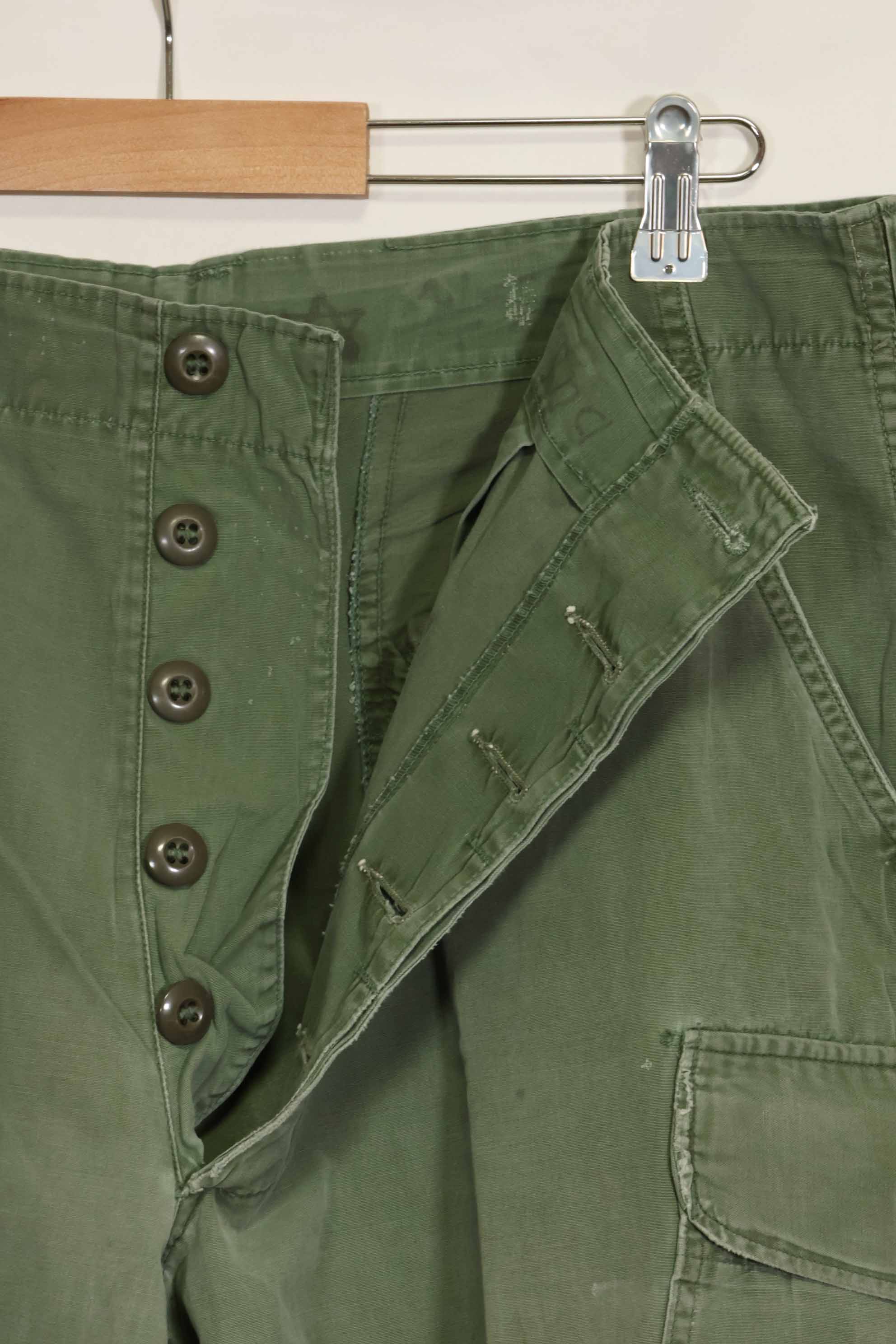 1960年代中頃　2nd Model ジャングルファティーグパンツ　元特殊部隊隊員放出　中古品　C