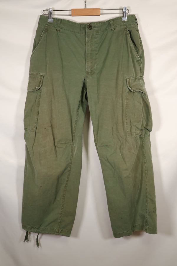 1967〜68年頃　M-Sサイズ　4th Model ジャングルファティーグ　パンツ　中古品　映画会社放出