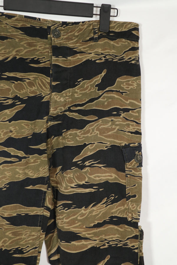 実物　ゴールドタイガーストライプ　パンツ　A-L　状態良い　Asian Cut