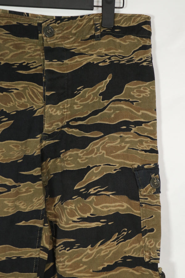 実物　ゴールドタイガーストライプ　パンツ　A-L　状態良い　Asian Cut