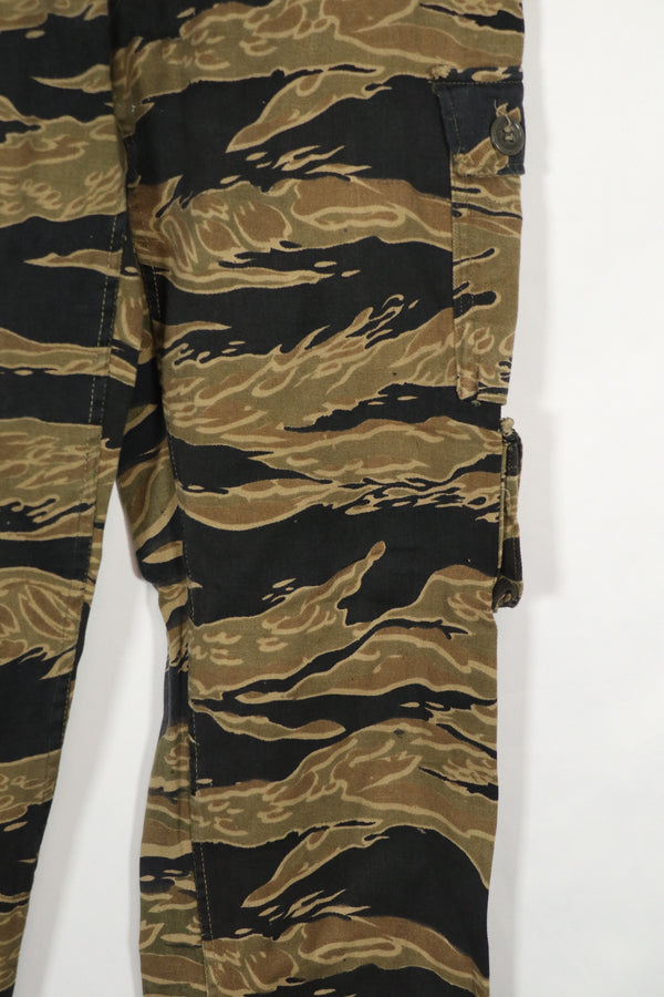 実物　ゴールドタイガーストライプ　パンツ　A-L　状態良い　Asian Cut