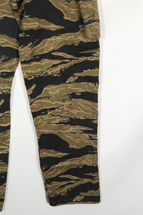 実物　ゴールドタイガーストライプ　パンツ　A-L　状態良い　Asian Cut