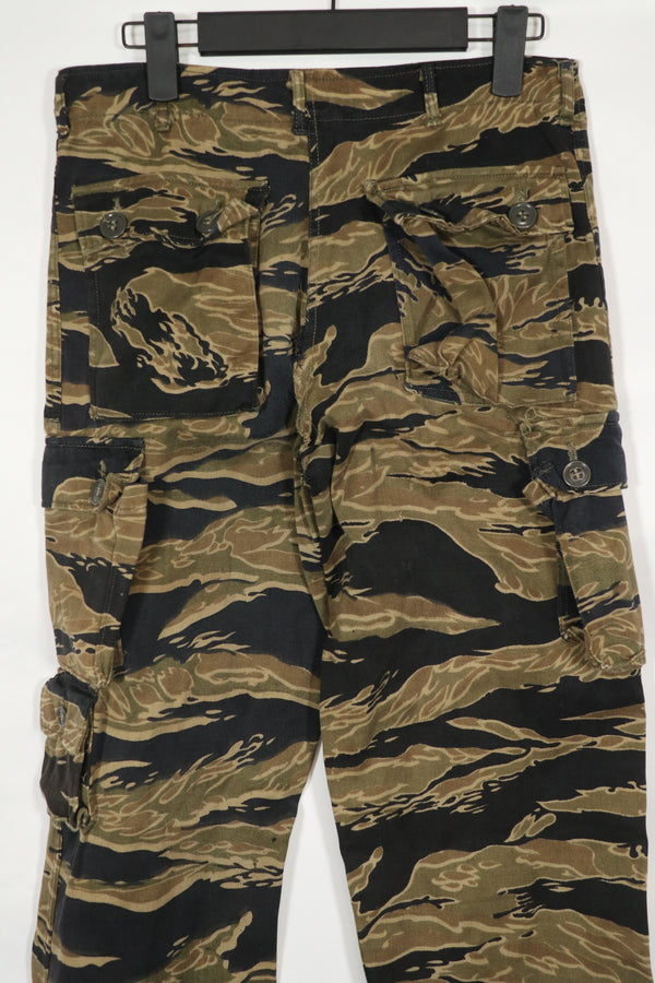 実物　ゴールドタイガーストライプ　パンツ　A-L　状態良い　Asian Cut