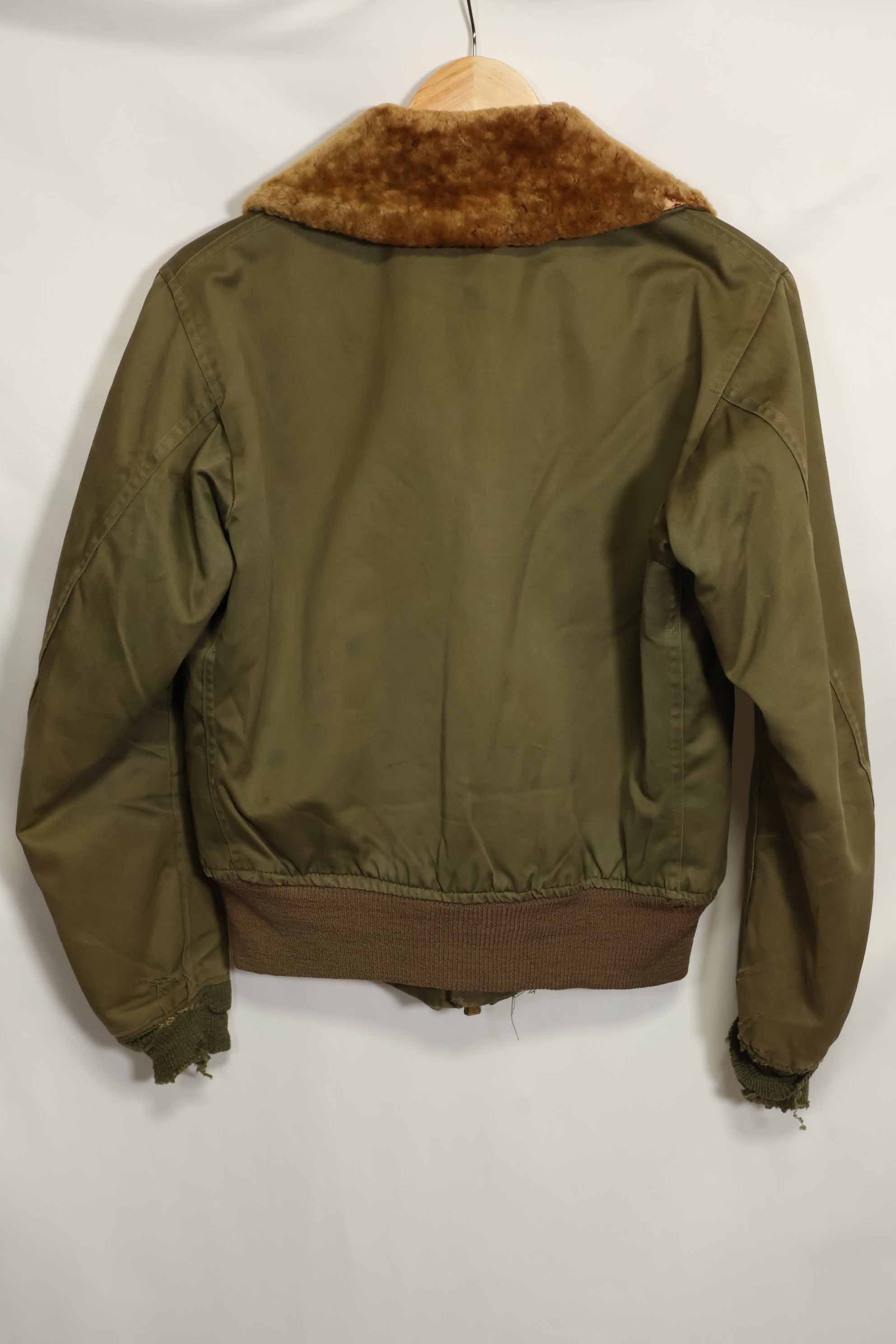 1940年代　アメリカ陸軍航空隊　B-15　フライトジャケット　エアレースパッチ付き　中古品