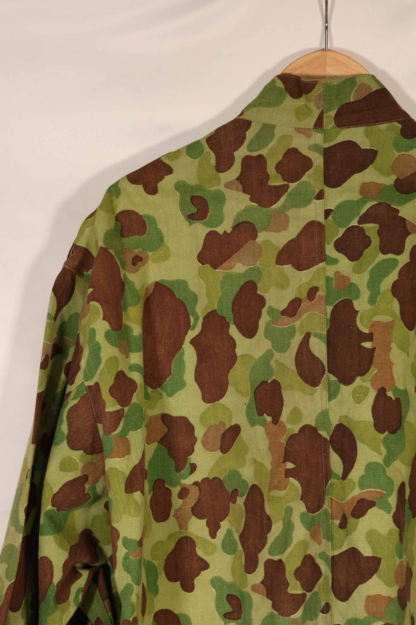 実物生地レプリカ　フロッグスキン迷彩　フランス軍空挺ジャケットカット　中古品