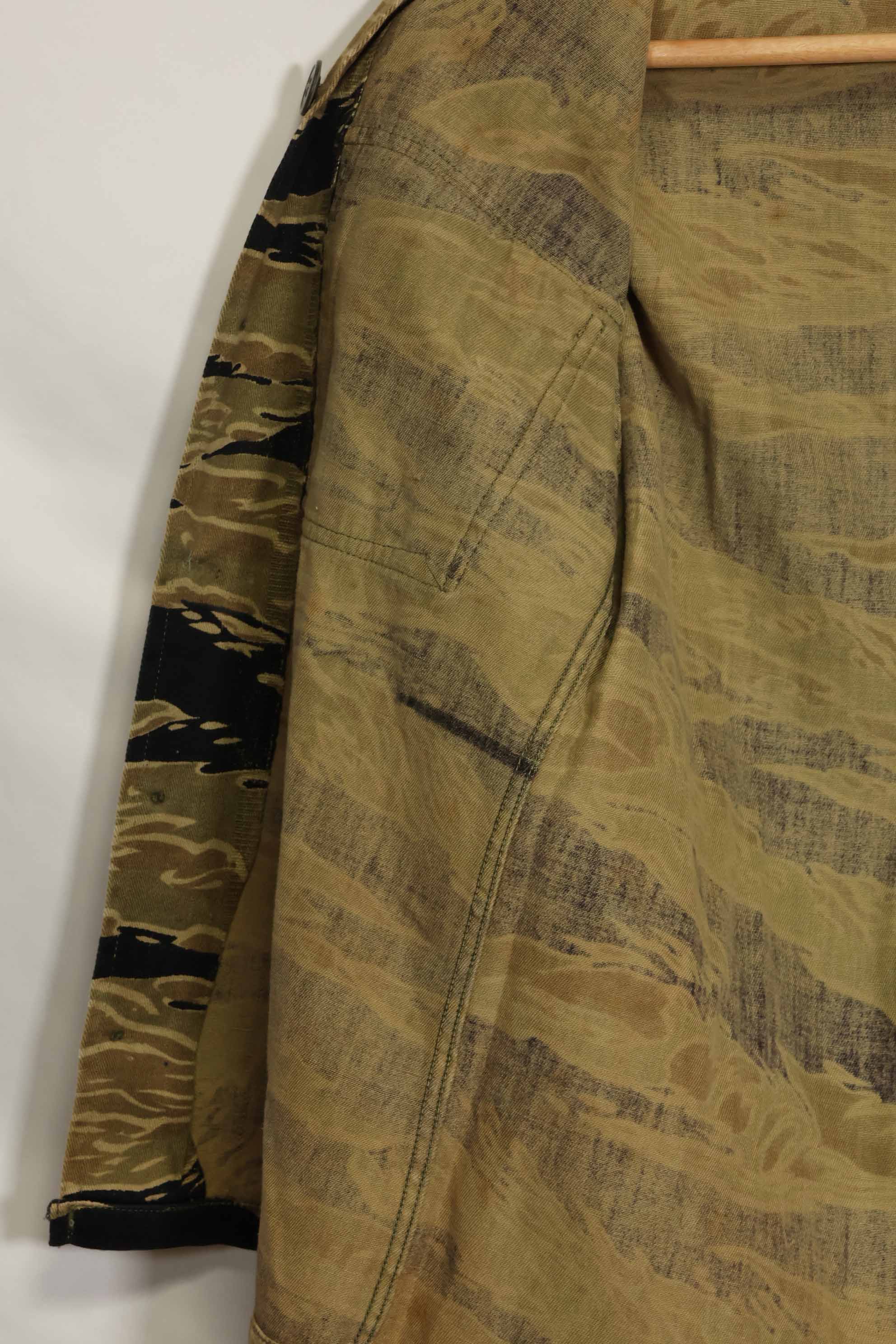 1960年代　ゴールドタイガー　タイガーストライプシャツ　Asianカット　A-M　状態良い　中古品