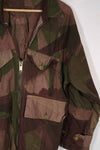 実物　1940年代　WWII 英軍　Windproof迷彩　インドシナ戦争　ジッパーカスタムジャケット　中古品