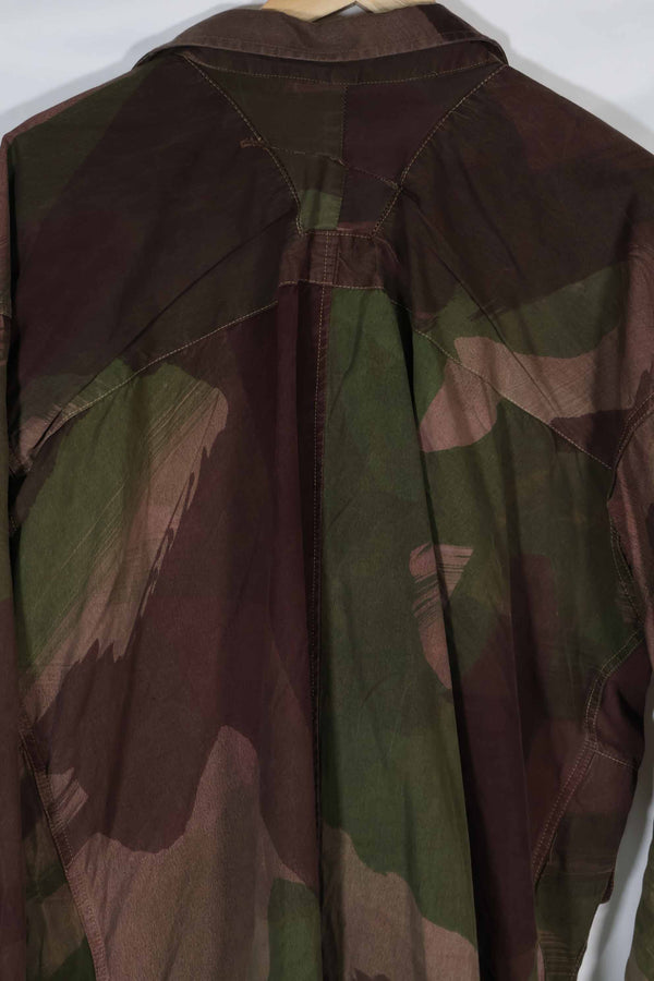 実物　1940年代　WWII 英軍　Windproof迷彩　インドシナ戦争　ジッパーカスタムジャケット　中古品
