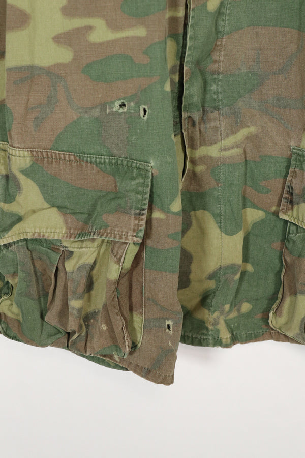 実物　ERDL ノンリップストップ　ジャングルファティーグ　ジャケット　中古品　傷などあり　A