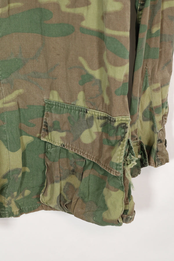実物　ERDL ノンリップストップ　ジャングルファティーグ　ジャケット　中古品　傷などあり　A