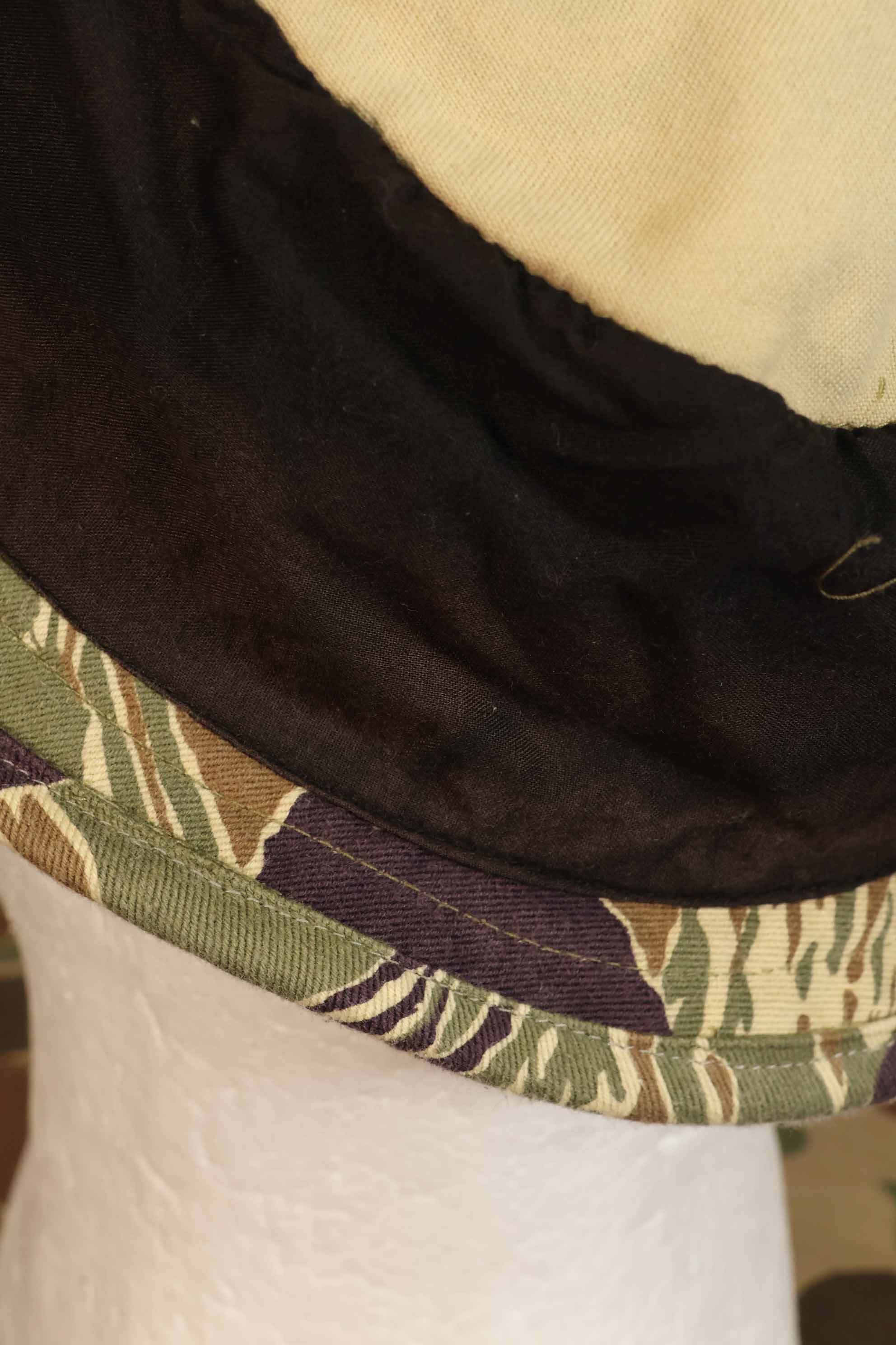 数量限定生産　エイジング品　MILITARIA 1911 沖縄タイガー  CISOカットブーニーハット　ショートブリム改造 A