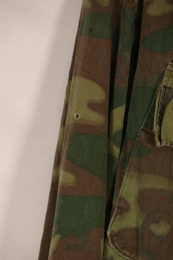 実物　ノンリップストップ生地　ERDL　ジャングルファティーグ　ジャケット　中古品　タグなし