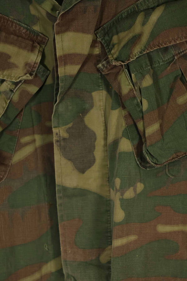 実物　ノンリップストップ生地　ERDL　ジャングルファティーグ　ジャケット　中古品　タグなし