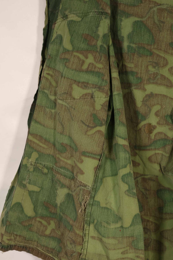 実物　ノンリップストップ生地　ERDL　ジャングルファティーグ　ジャケット　中古品　タグなし