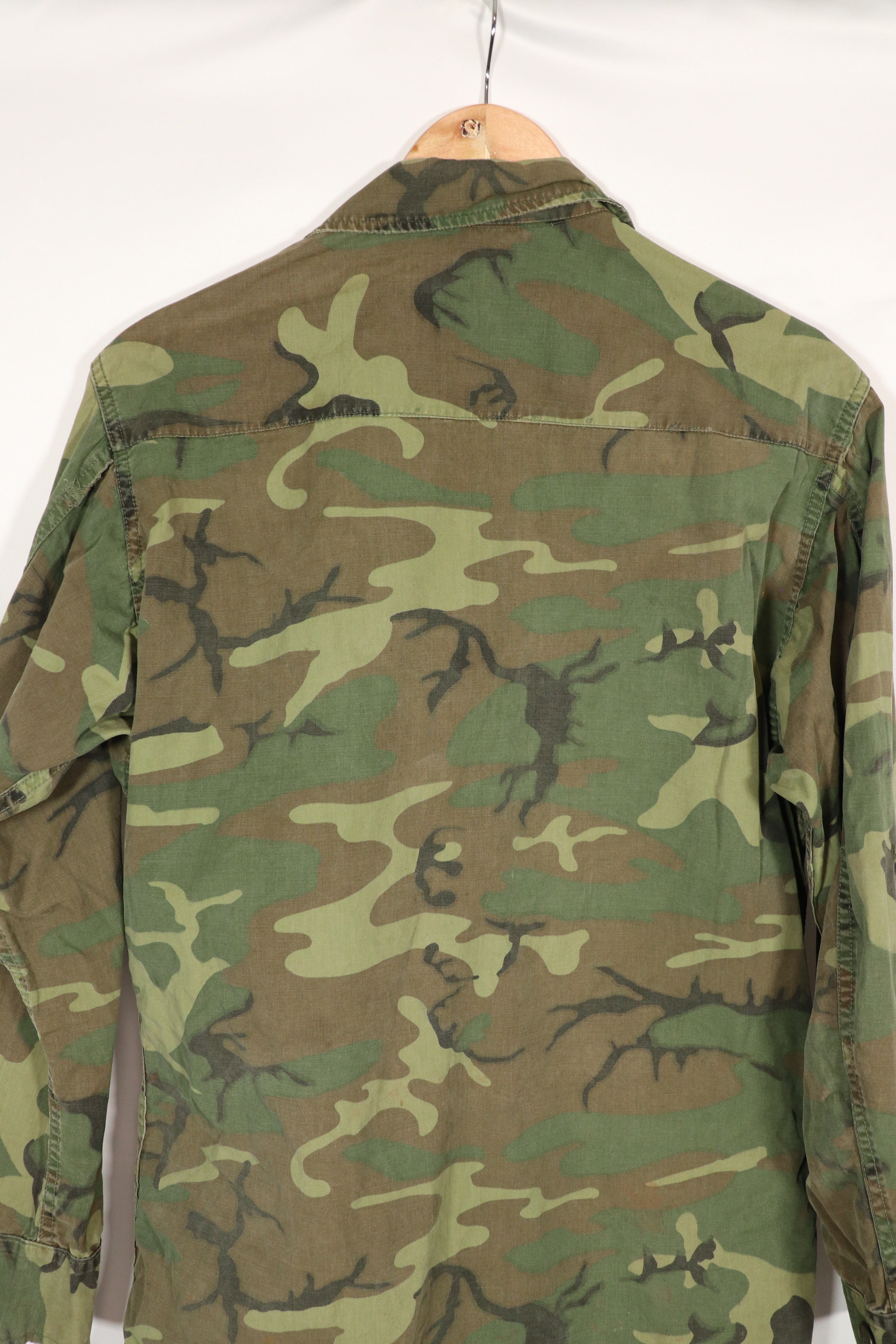 実物　ERDL ノンリップストップ　ジャングルファティーグ　ジャケット　中古品　傷などあり　B