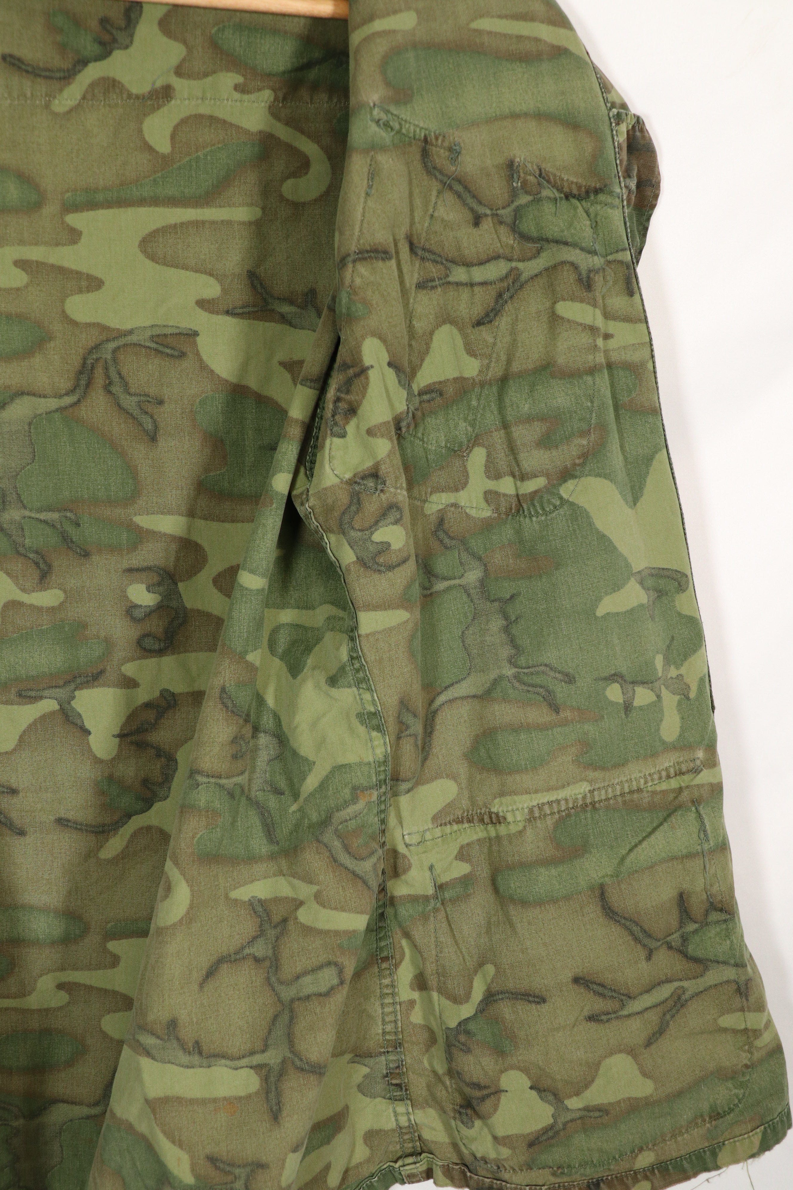実物　ERDL ノンリップストップ　ジャングルファティーグ　ジャケット　中古品　傷などあり　B