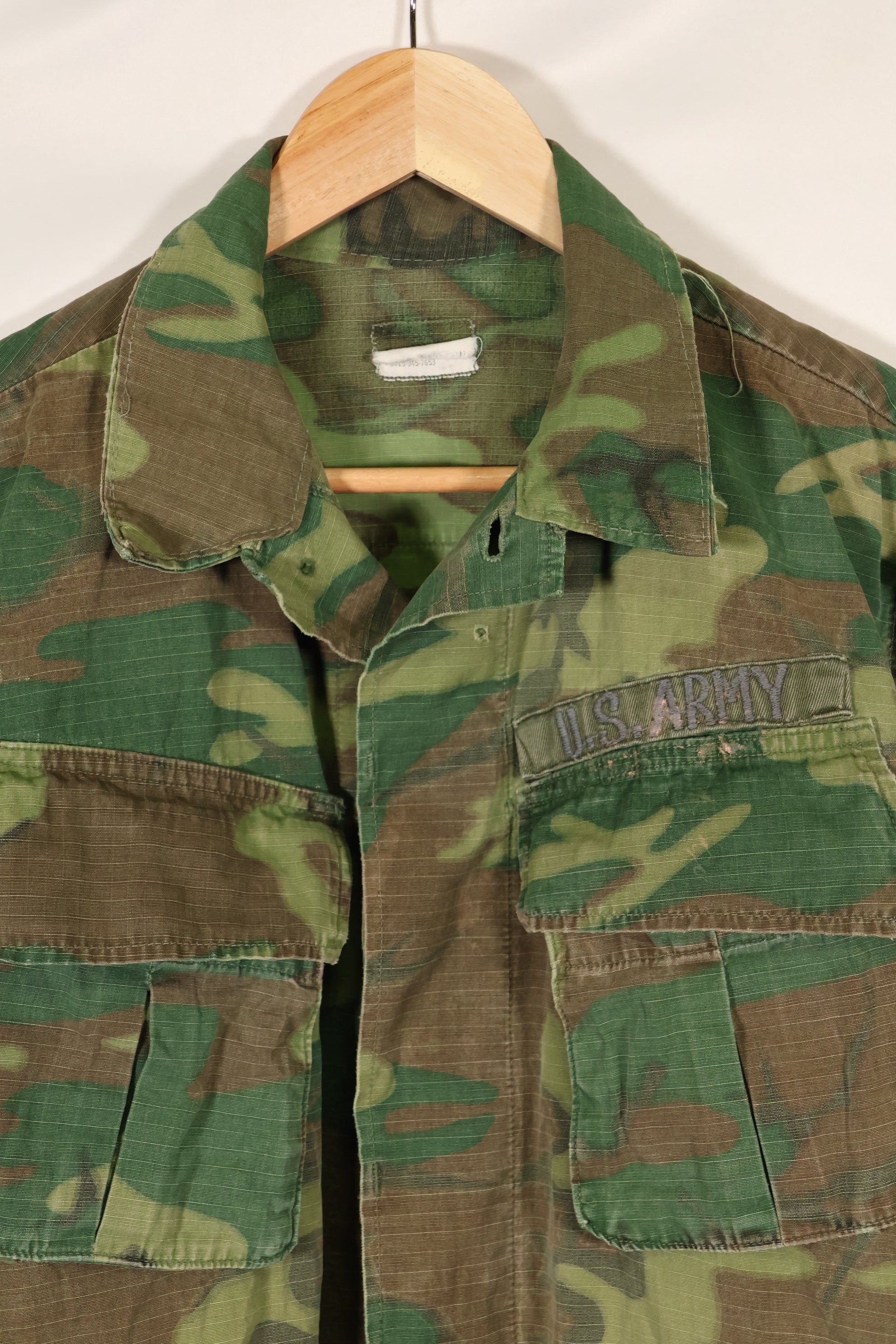 1968年頃　S-R　リップストップ SENTRY DOG MP ERDL ジャングルファティーグ　ジャケット　中古品