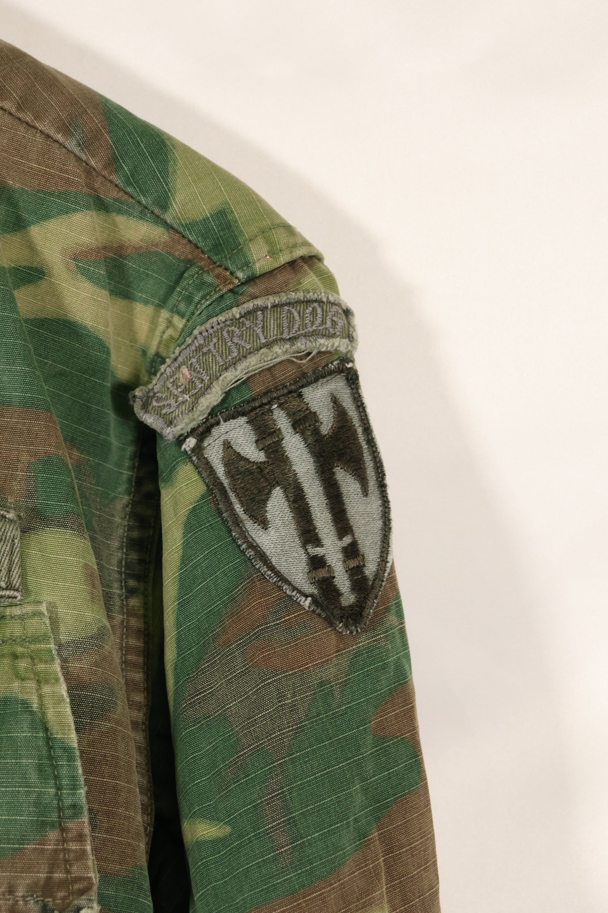 1968年頃　S-R　リップストップ SENTRY DOG MP ERDL ジャングルファティーグ　ジャケット　中古品