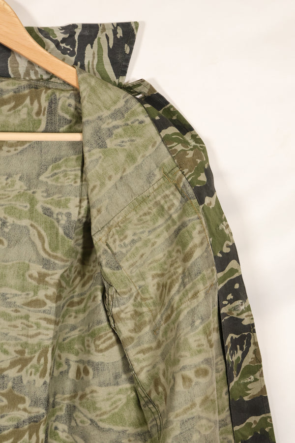 1960年代　タイガーストライプ　シャツ　CIDGパターン　状態良い　中古品　B