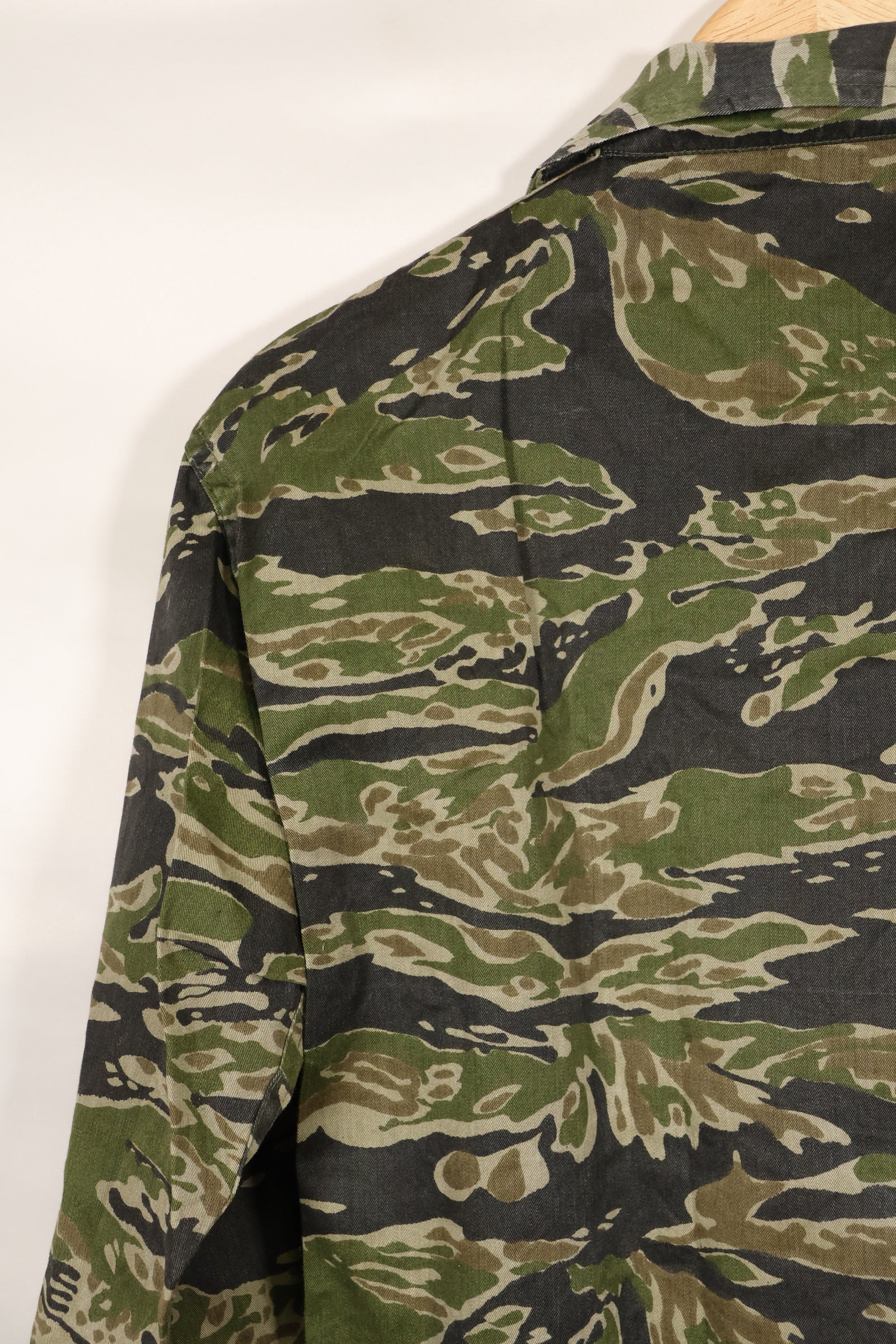 1960年代　タイガーストライプ　シャツ　CIDGパターン　状態良い　中古品　B