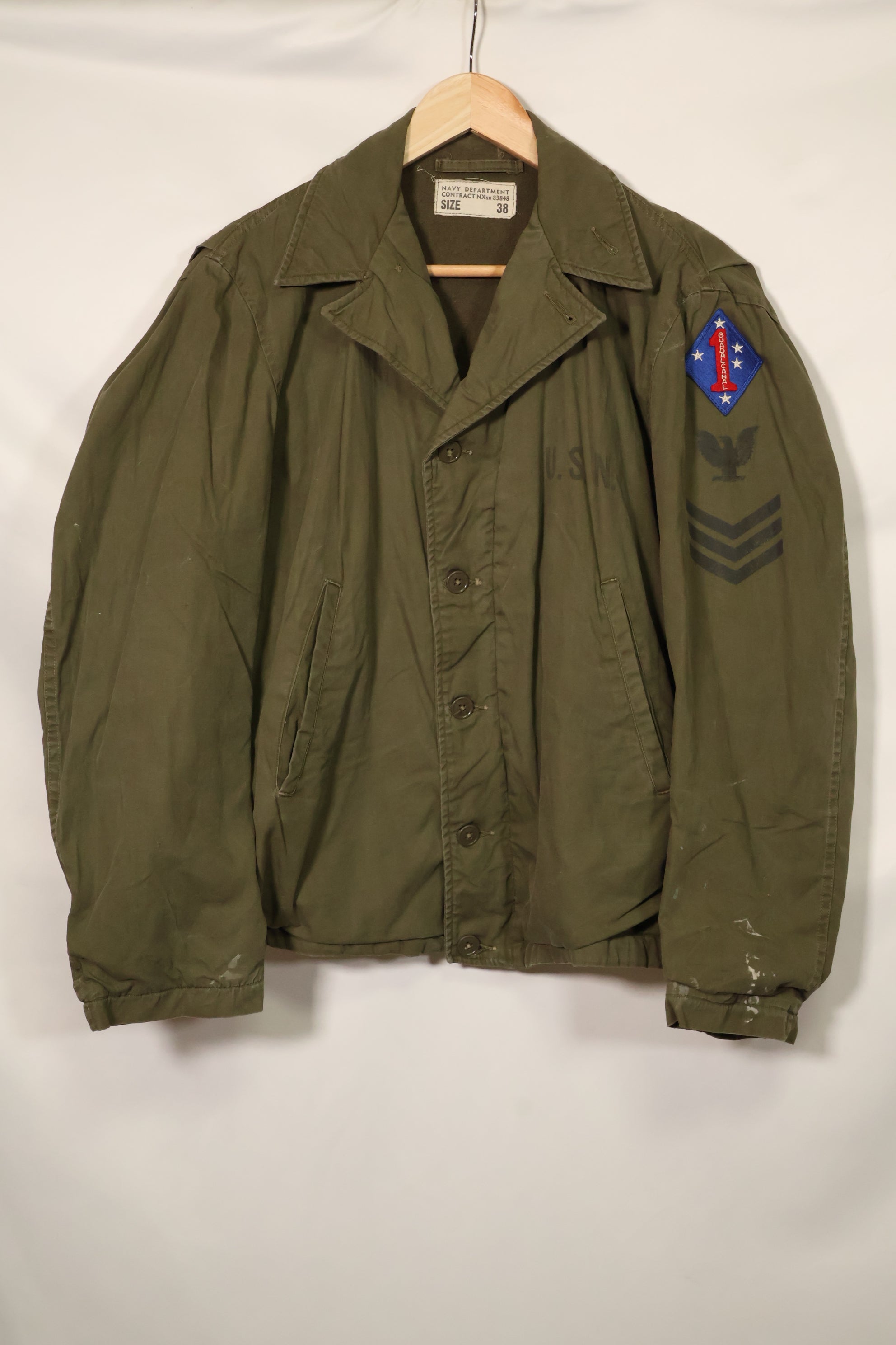 1940年代　アメリカ海軍　USN　Corp Man フィールドジャケット　中古品