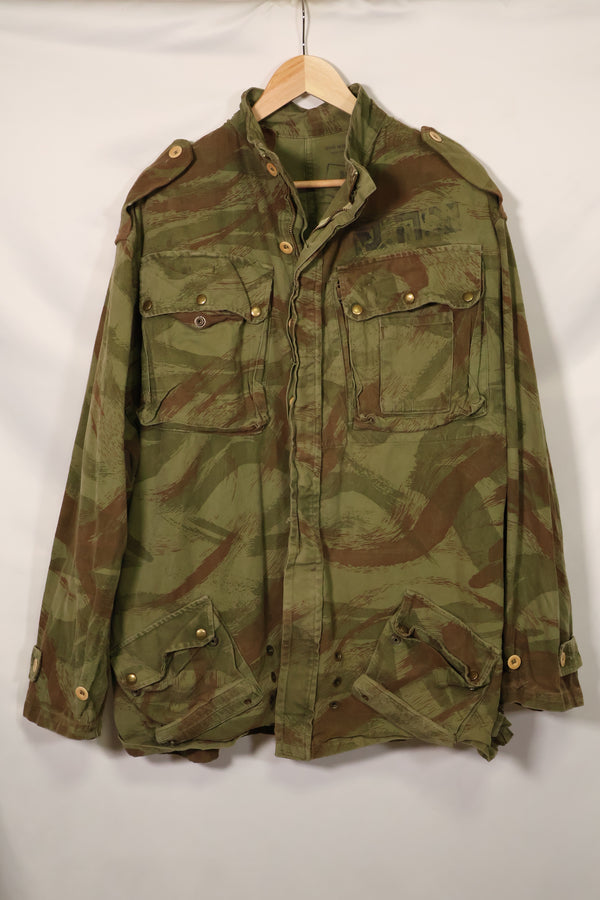 1950年代　フランス軍　リザード迷彩　TAP 47/53　空挺ジャケット　イスラエルスタンプ付　中古品 B