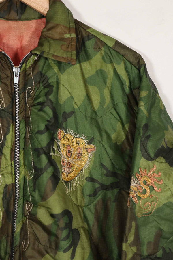 実物　米軍ポンチョライナー　ツアージャケット　DUC PHO　1969-1970