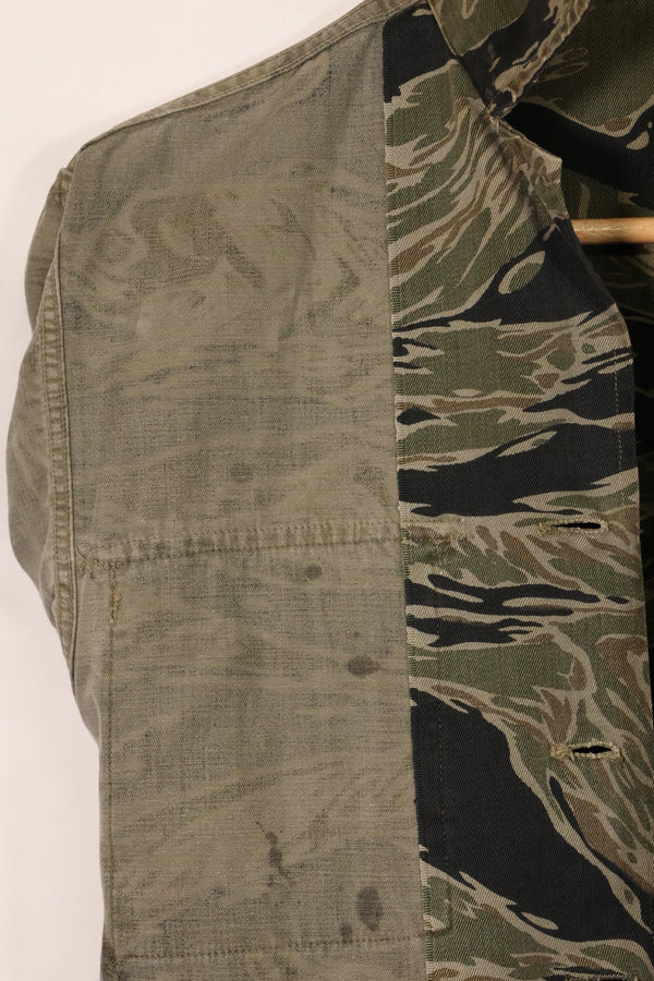 1960年代　シルバータイガー　A-S　タイガーストライプ　シャツ　パッチ付　通訳　中古品