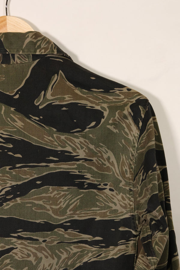 1960年代　シルバータイガー　A-S　タイガーストライプ　シャツ　パッチ付　通訳　中古品