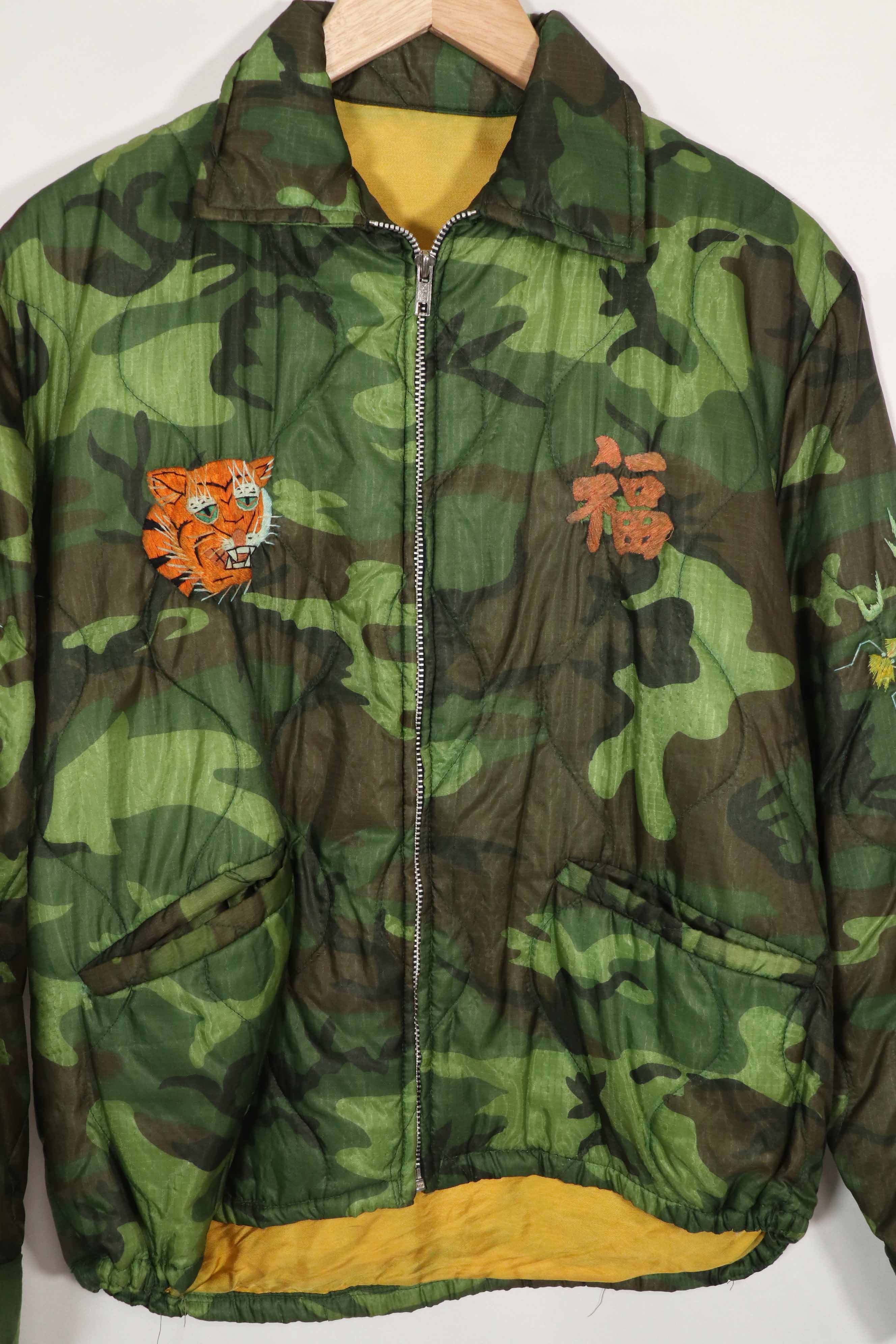 実物　米軍ポンチョライナー製　US NAVY SEABEE TEAM 7107  1971-72 ツアージャケット