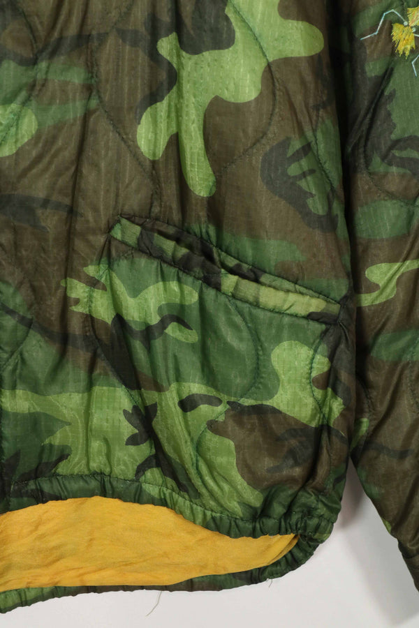 実物　米軍ポンチョライナー製　US NAVY SEABEE TEAM 7107  1971-72 ツアージャケット