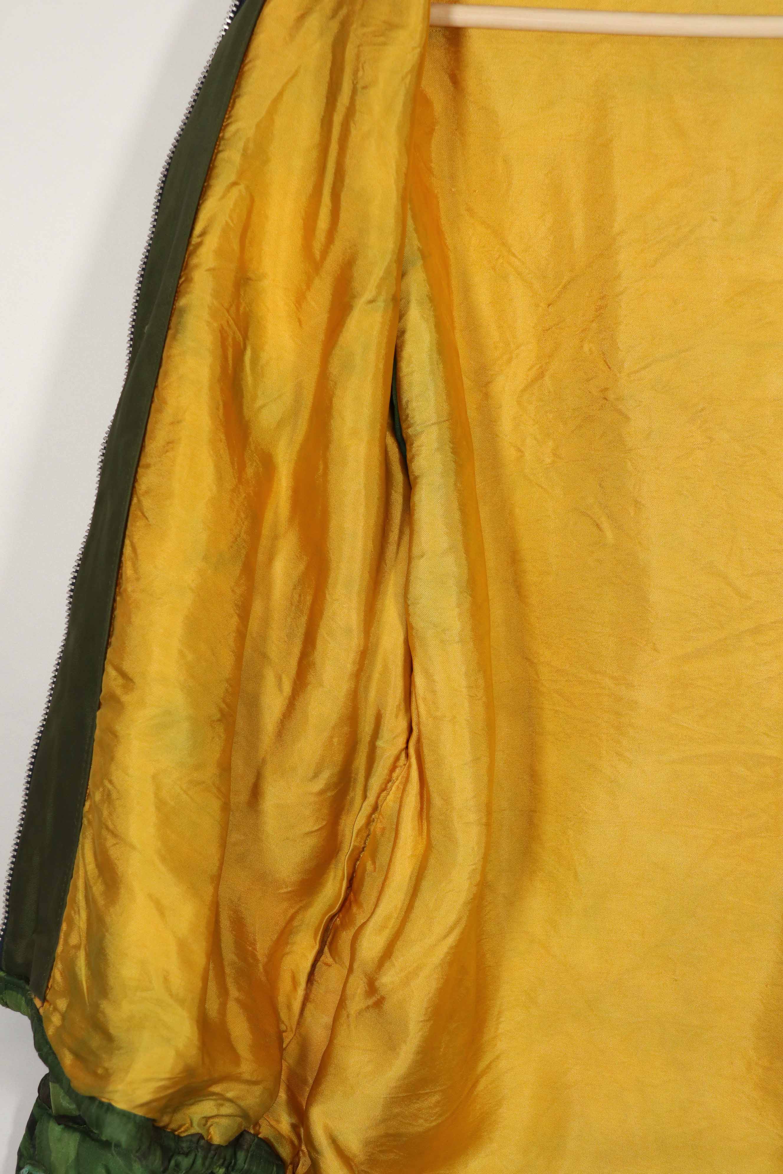 実物　米軍ポンチョライナー製　US NAVY SEABEE TEAM 7107  1971-72 ツアージャケット