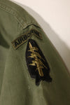 1960年代　元グリーンベレー兵士放出　OG-107　ユーティリティシャツ　初付け　パッチ付き　中古品　C