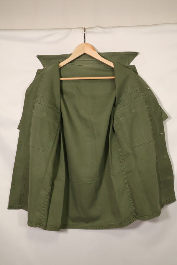 1960年代　元グリーンベレー兵士放出　OG-107　ユーティリティシャツ　初付け　パッチ付き　中古品　C