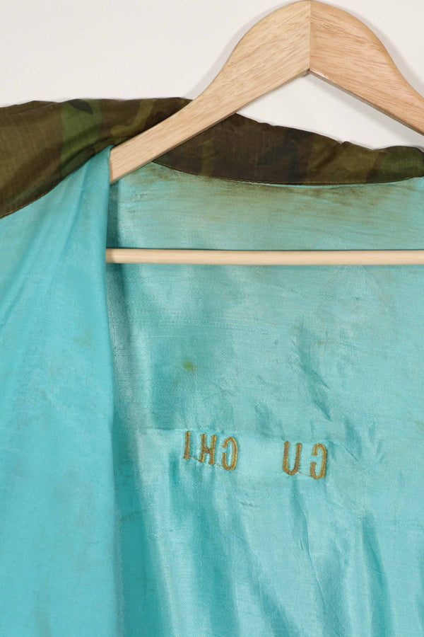 実物　米軍ポンチョライナー製　ツアージャケット　1970-1971 TAY NINH CU CHI