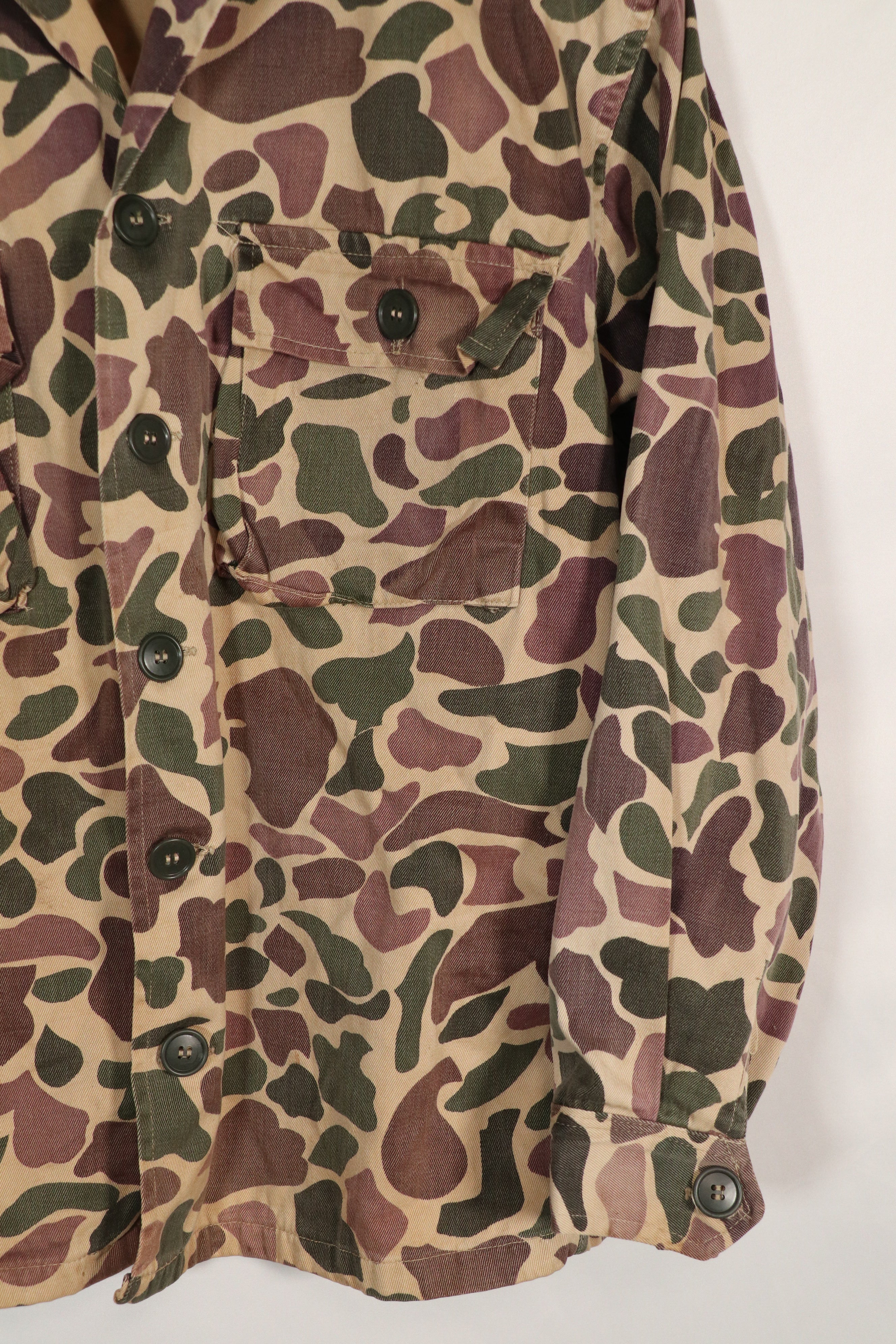 実物　CIDG ベオガム迷彩　Asian Cut シャツ　A-M　退色あり　使用感あり