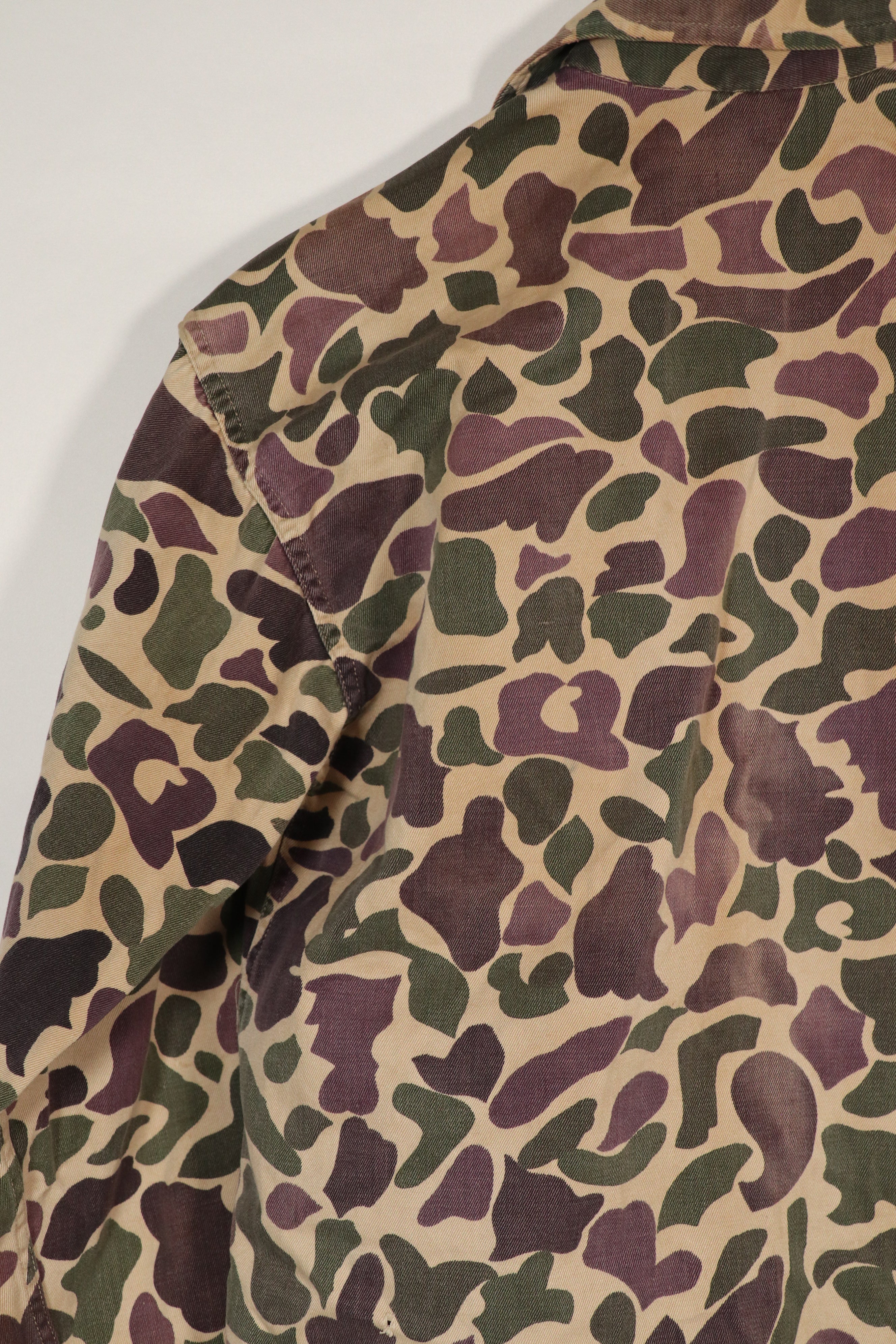 実物　CIDG ベオガム迷彩　Asian Cut シャツ　A-M　退色あり　使用感あり