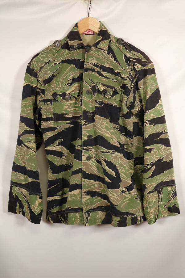 1960年代前半　ツイル生地　レア品　VNMC 1st Model タイガーストライプ　シャツ　テイラー製　中古品