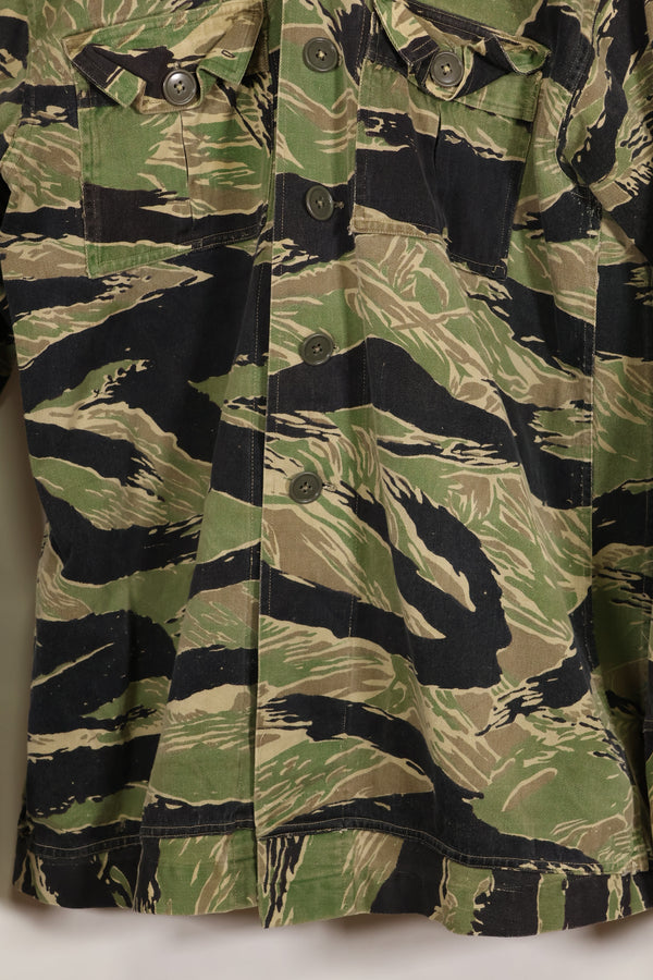 1960年代前半　ツイル生地　レア品　VNMC 1st Model タイガーストライプ　シャツ　テイラー製　中古品