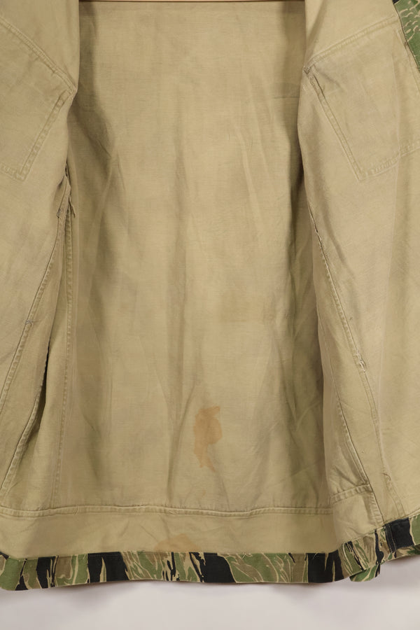 1960年代前半　ツイル生地　レア品　VNMC 1st Model タイガーストライプ　シャツ　テイラー製　中古品