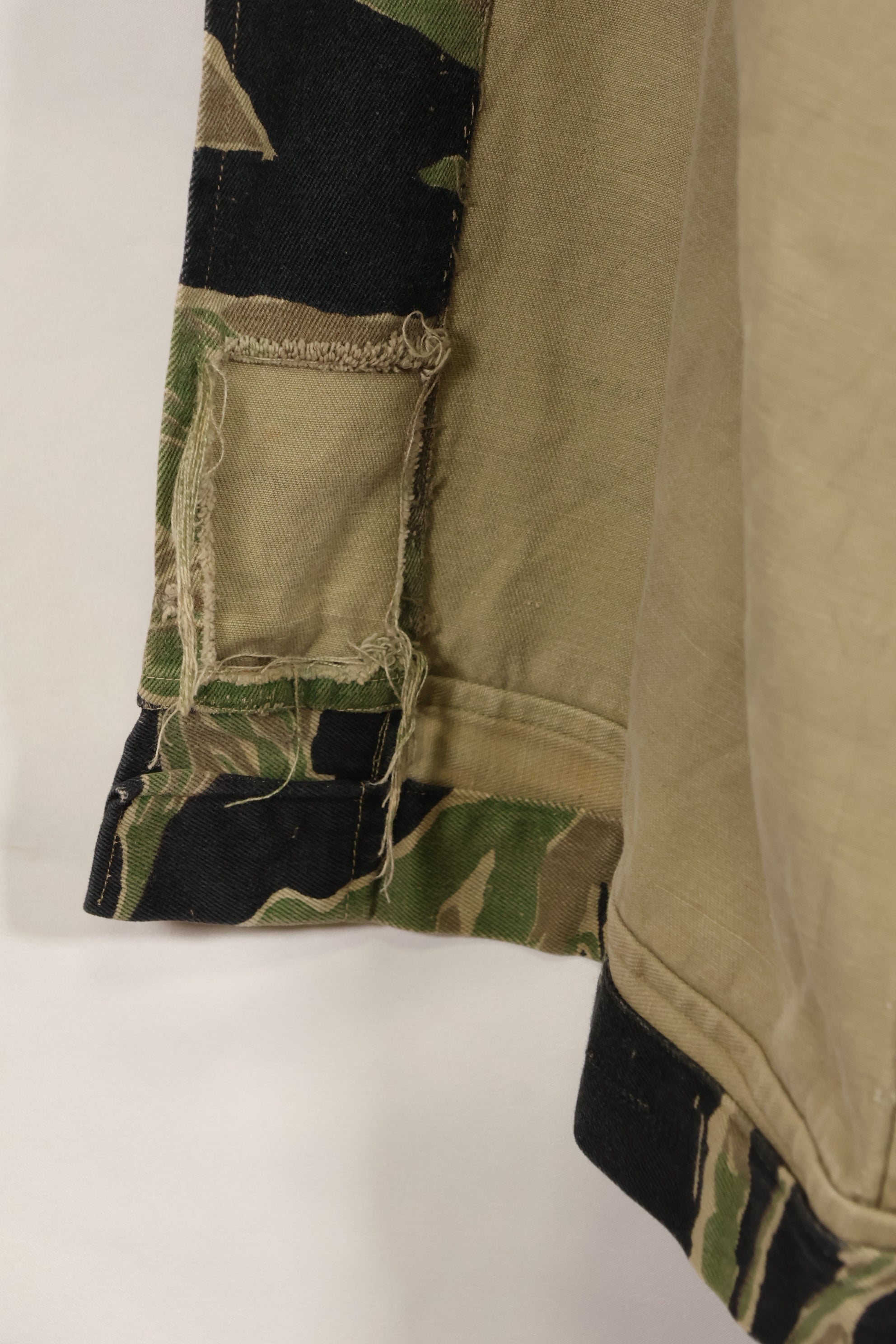 1960年代前半　ツイル生地　レア品　VNMC 1st Model タイガーストライプ　シャツ　テイラー製　中古品